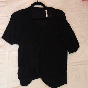 Women’s Black Tie Front Top Active USA NEVER WORN